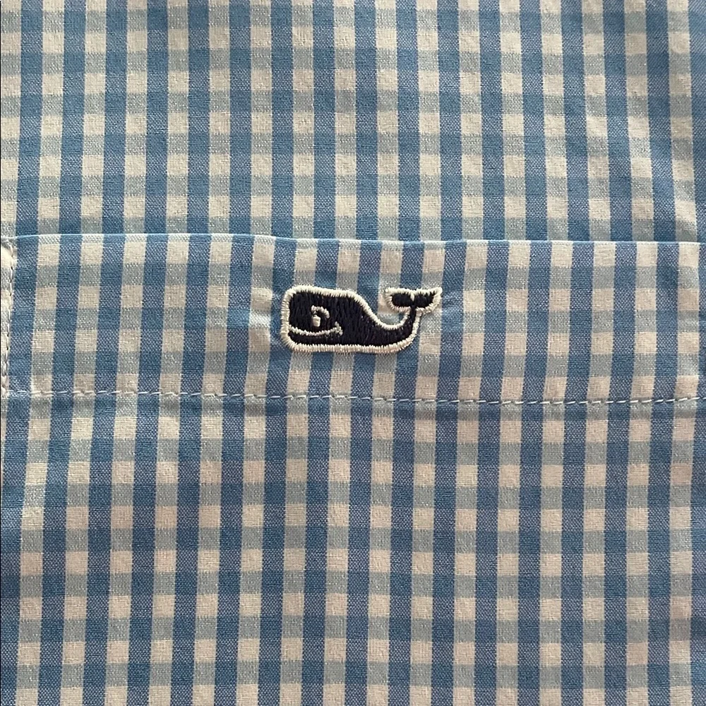 Vineyard Vines Light Blue Gingham Shirt